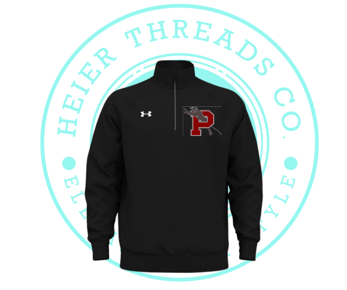 Under Armour Men's Rival Fleece Quarter-Zip Pullover Embroidered
