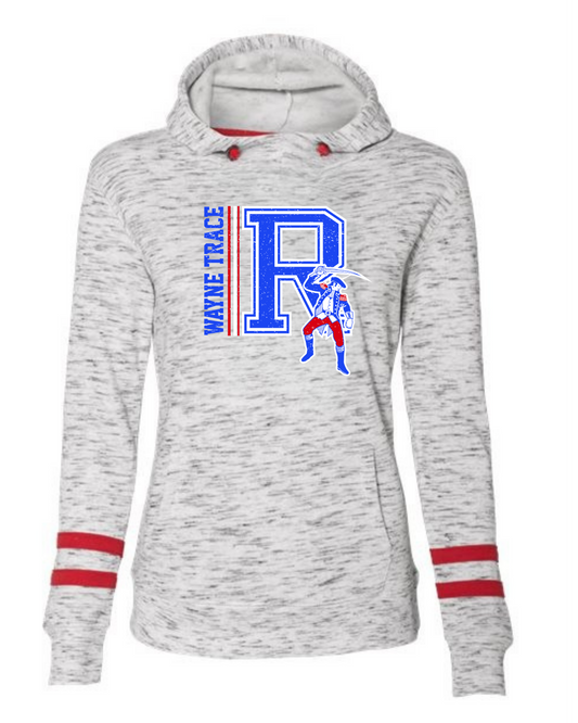 Wayne Trace Big R Fleece Striped-Sleeve Hooded Sweatshirt