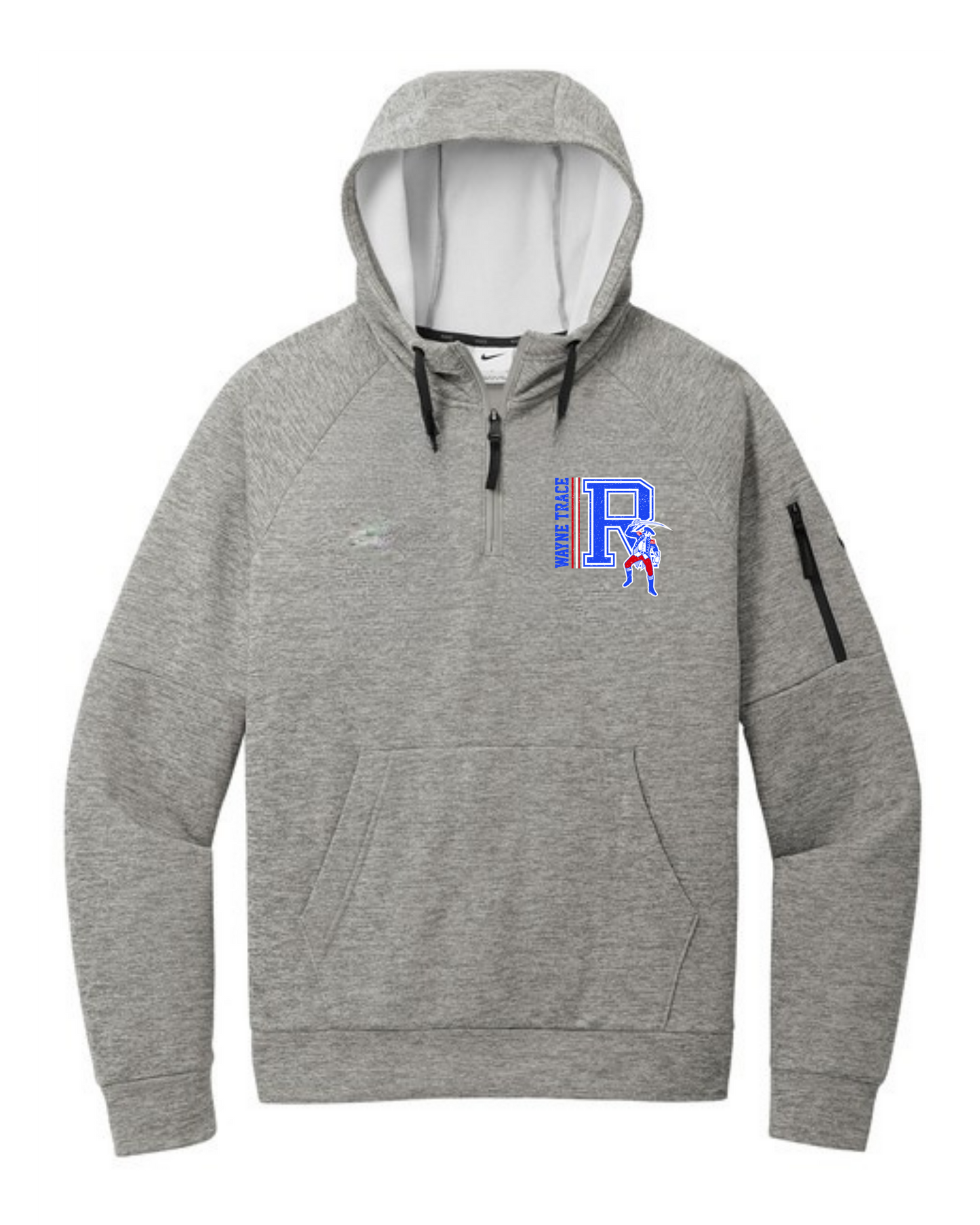 Wayne Trace Big R Nike Quarter Zip Grey