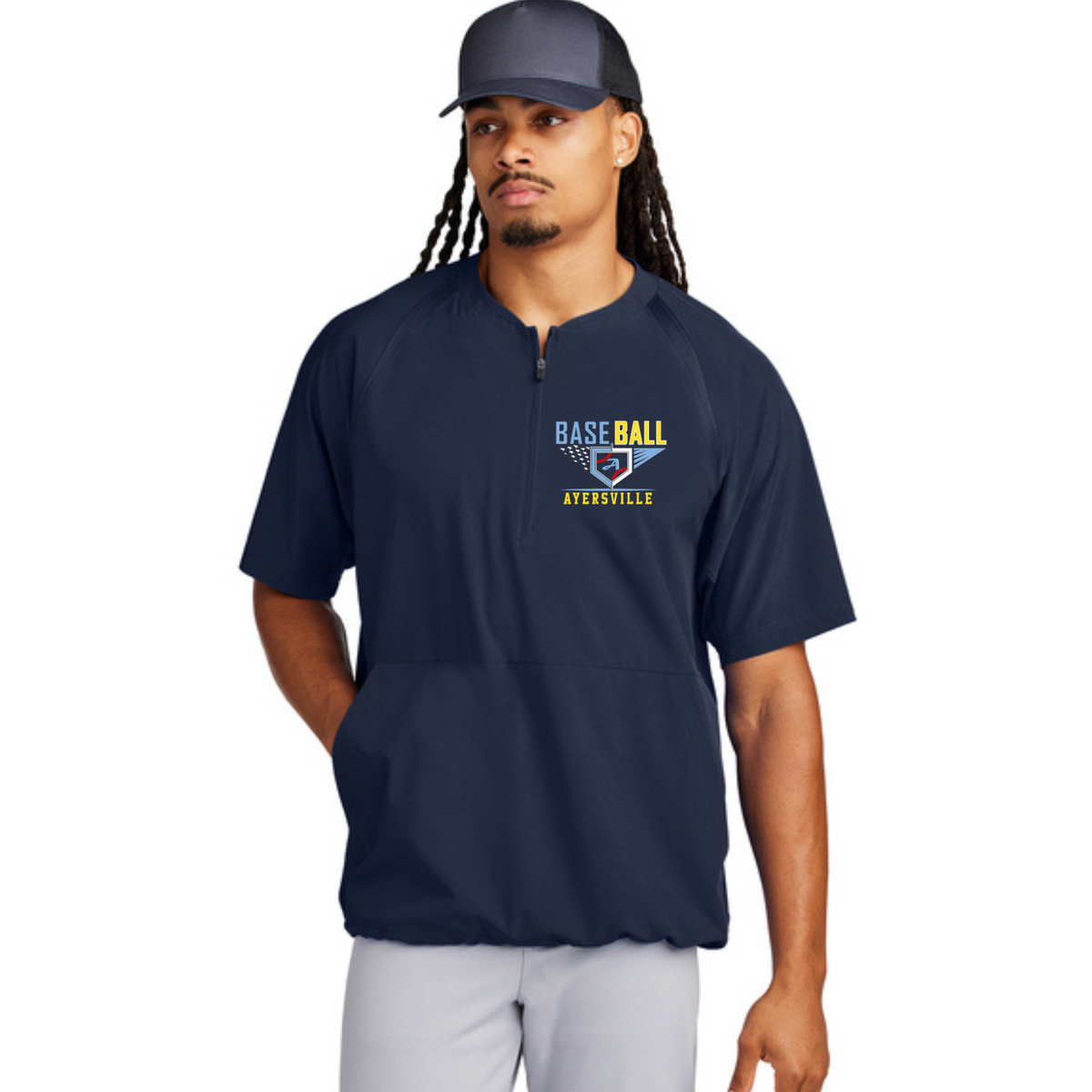 Pilots Baseball SS Quarter Zip Jacket (Youth/Adult) – Heier Threads