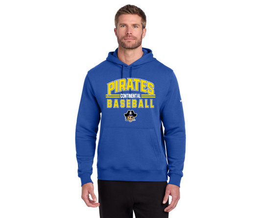 Pirate Baseball Nike Fleece Club Hoodie