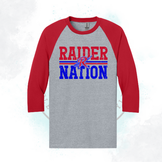 Raider Nation 3/4 Sleeve