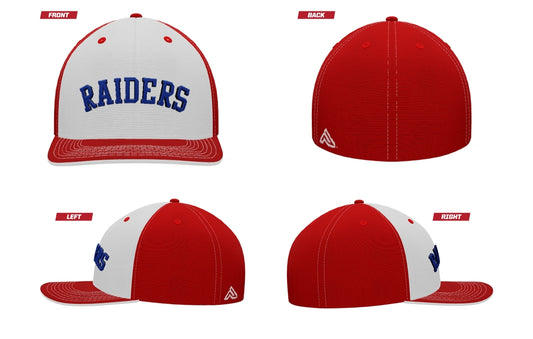 **NEW** RAIDERS Embroidered Puff Fitted Hat