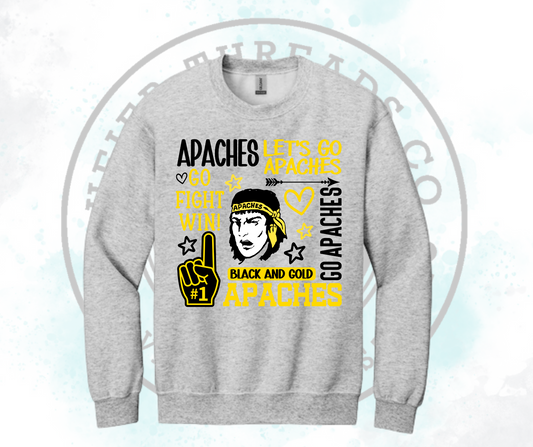 Lets Go Apaches Ash Grey (All Options)