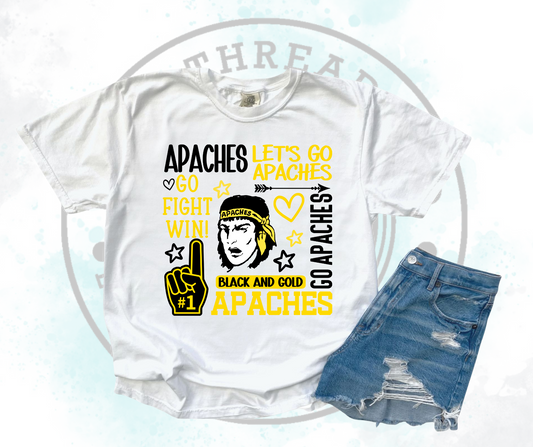 Lets Go Apaches White (All Options)