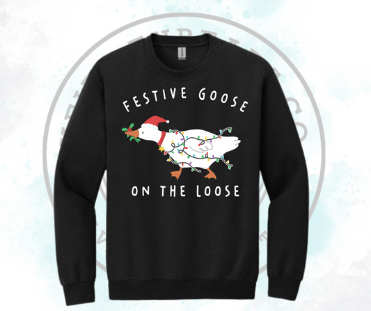 Festive Goose Black (All Options)