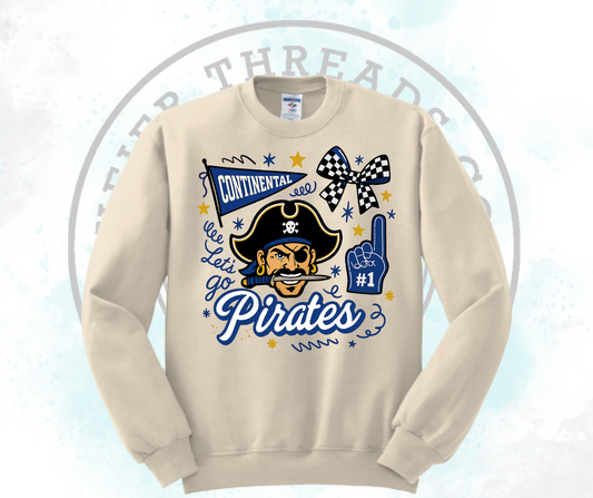 Lets Go Pirates Cream (All Options)