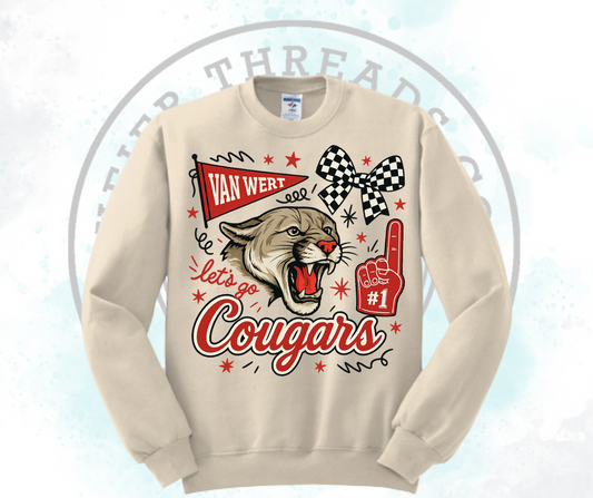 Lets Go Cougars Cream (All Options)