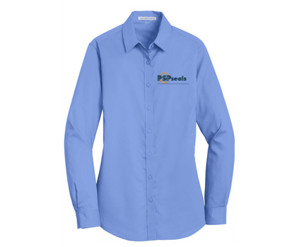 PSP Port Authority® Women's SuperPro™ Twill Shirt Embroidered