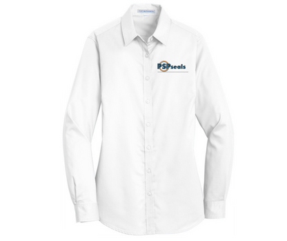 PSP Port Authority® Women's SuperPro™ Twill Shirt Embroidered