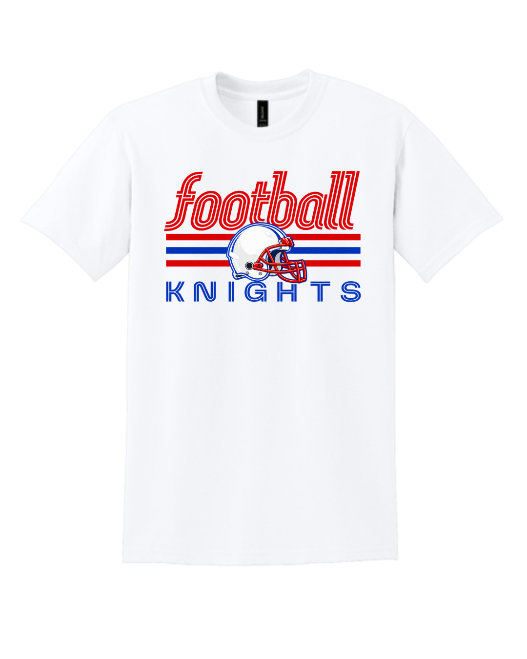 FRONT ONLY Knights Football White (All Options)