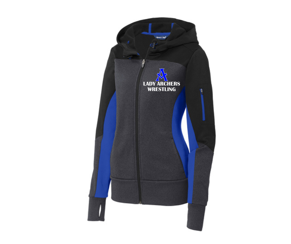 Lady Archers Wrestling Embroidered Full Zip