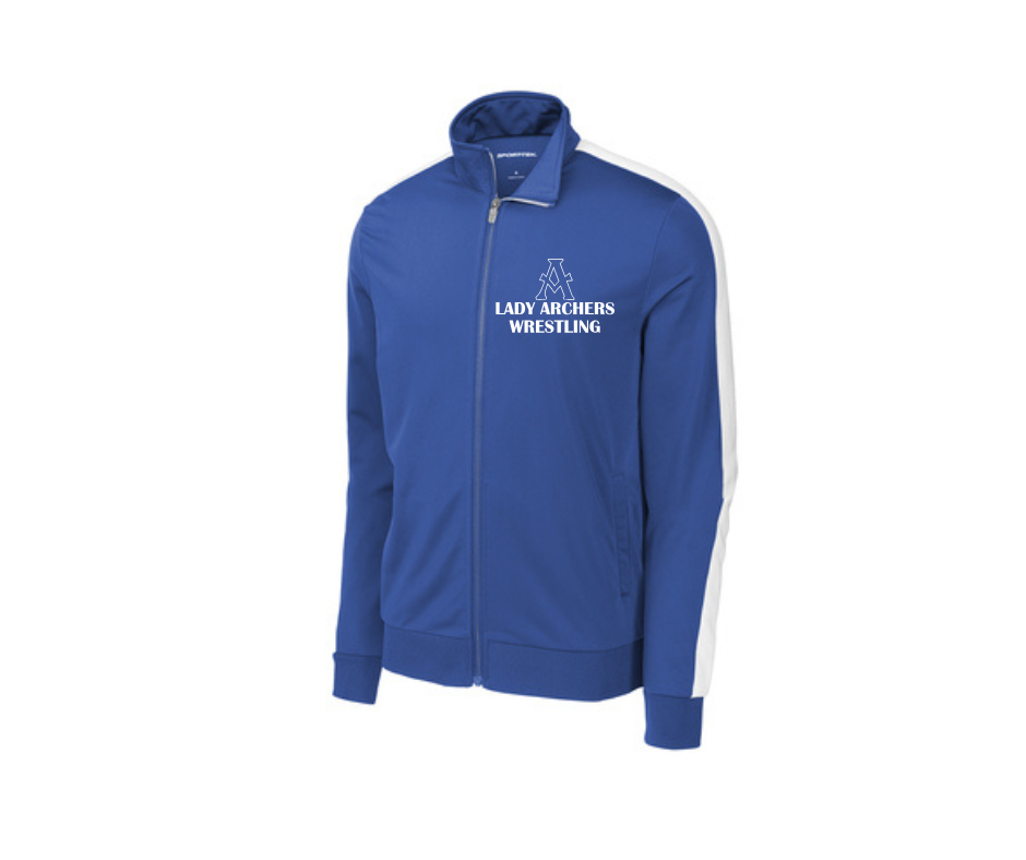 Lady Archers Wrestling Embroidered Full-Zip Sports Tek