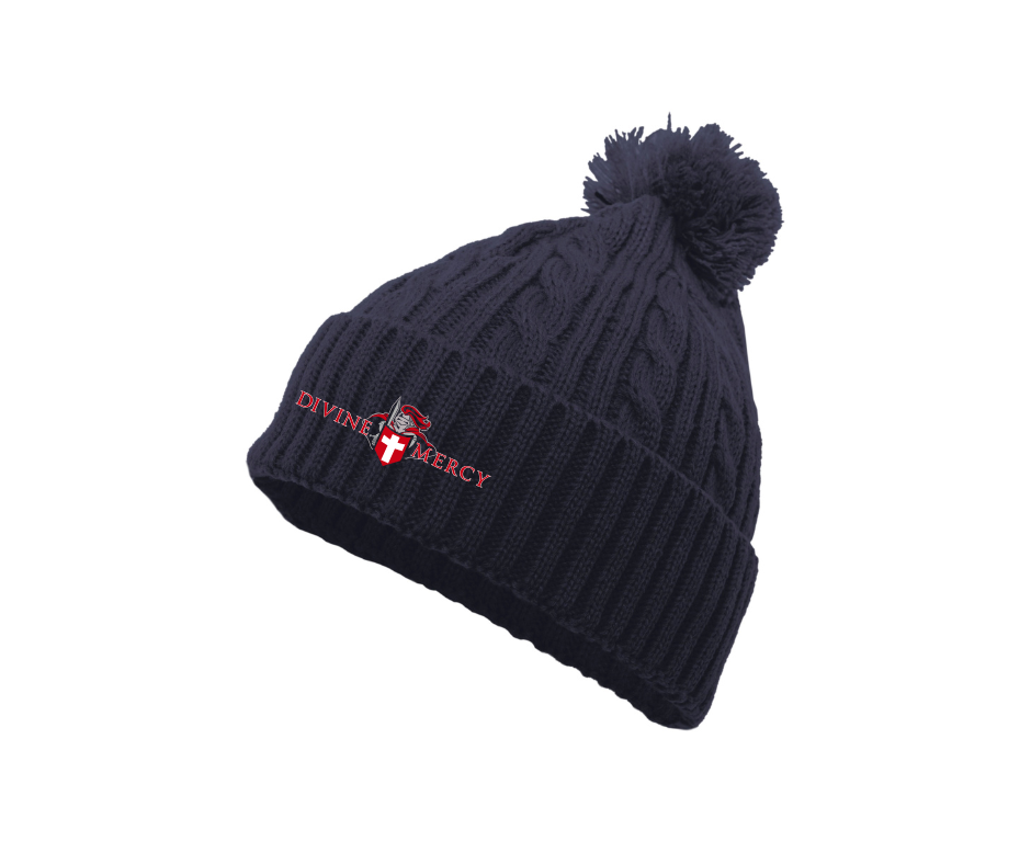 Divine Mercy Pom-Pom Beanie