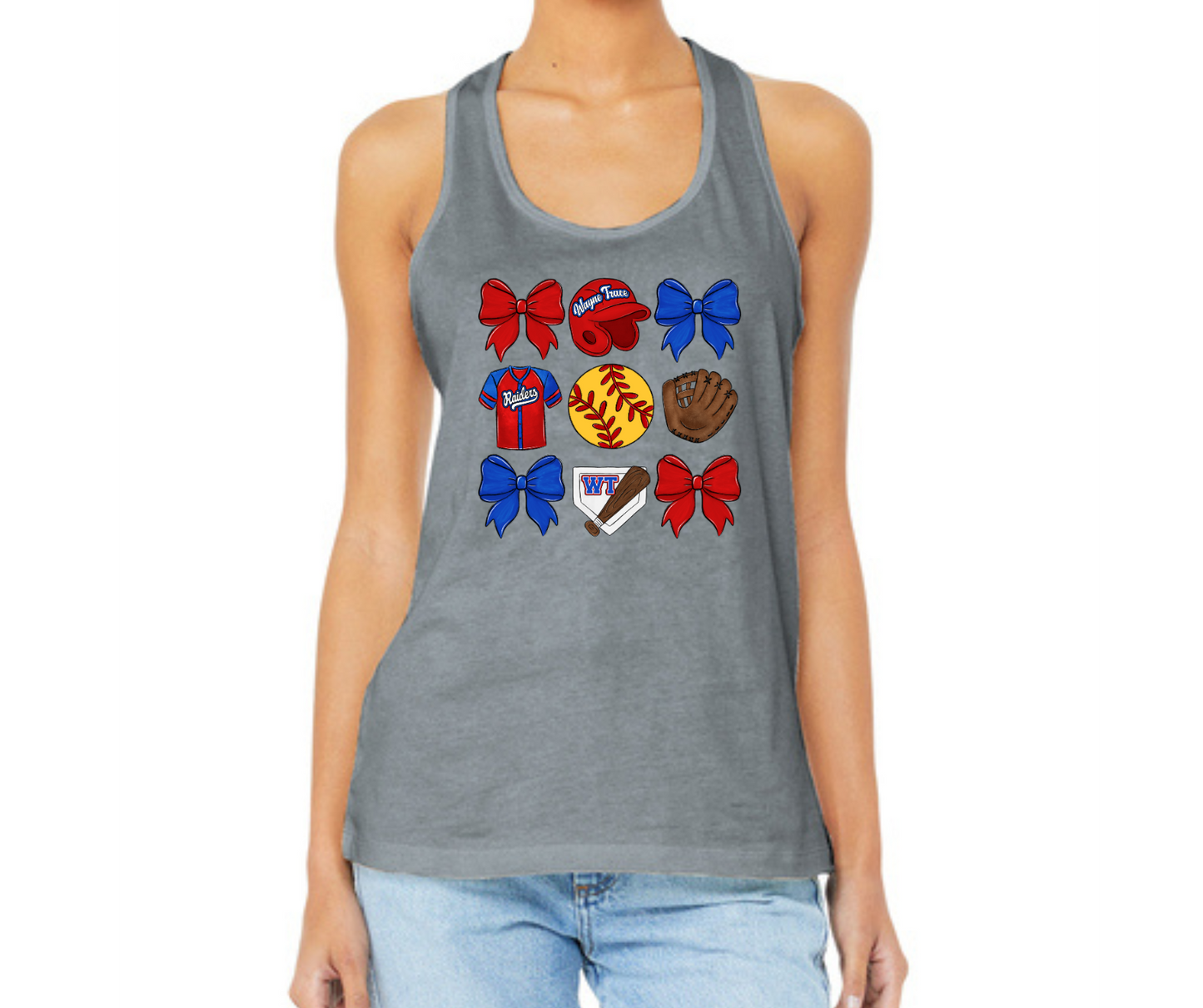 Raider Softball Bows Tank