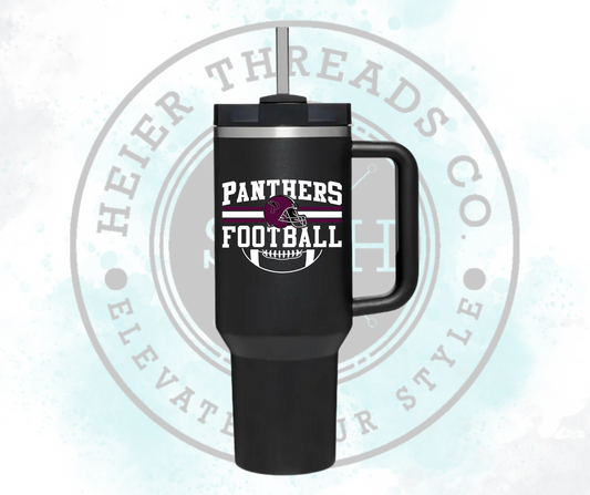 Panther Football Cup Decal