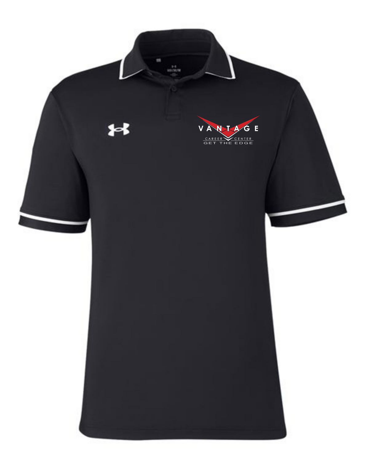 Under Armour Men's Polo Black Embroidered