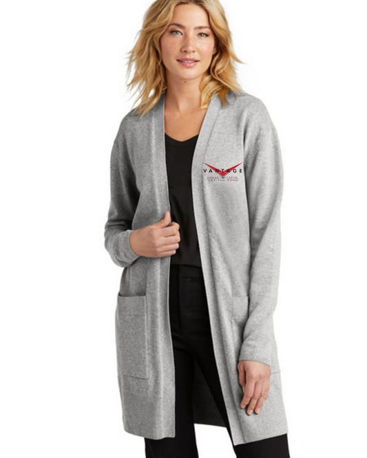 Vantage Cardigan Sweater Grey