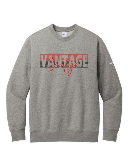 Vantage Nike Club Crew Neck Grey