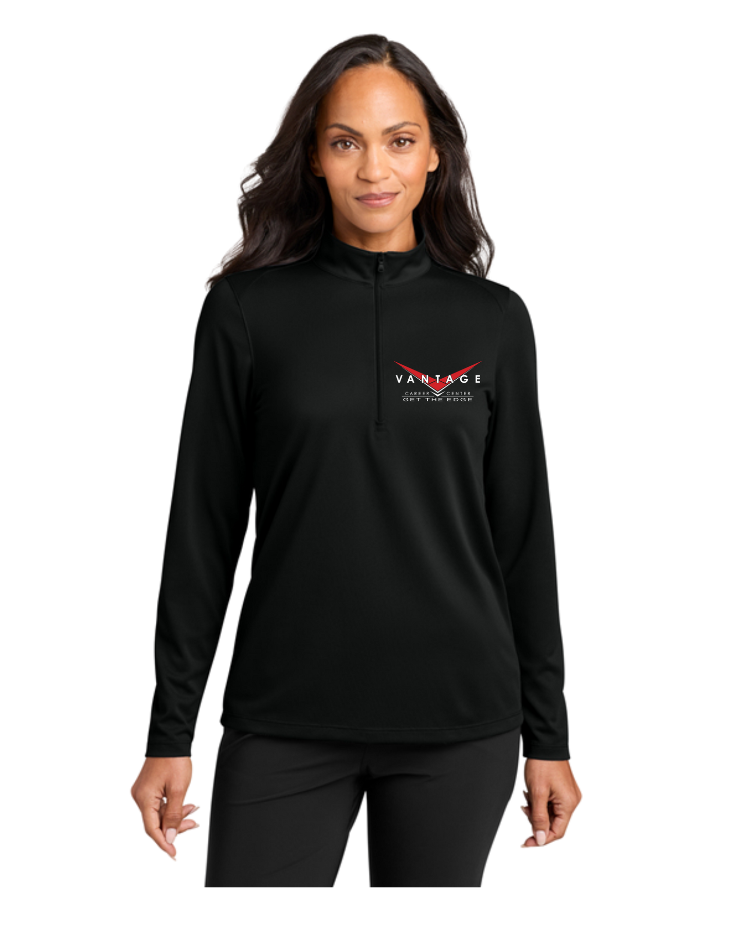 Vanatge Port Authority® Women’s Wearever Performance Pique 1/4-Zip