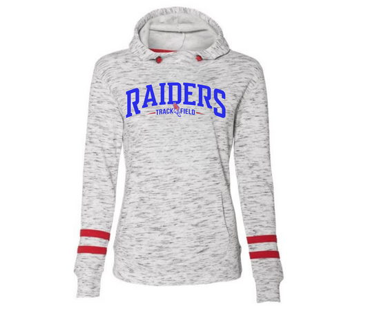 Fleece Striped-Sleeve Hooded Sweatshirt