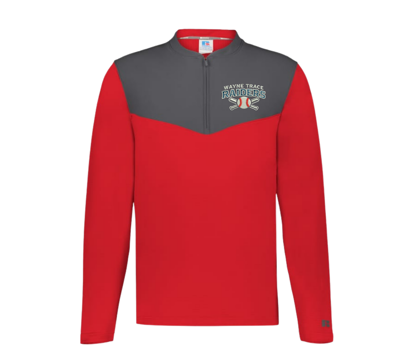 Baseball Embroidered Russel 1/4 zip
