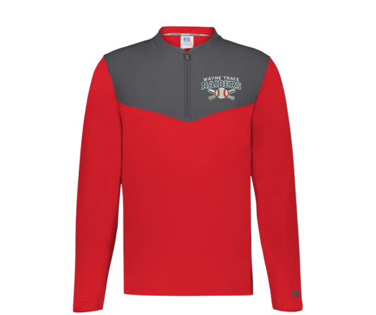 Baseball Embroidered Russel 1/4 zip