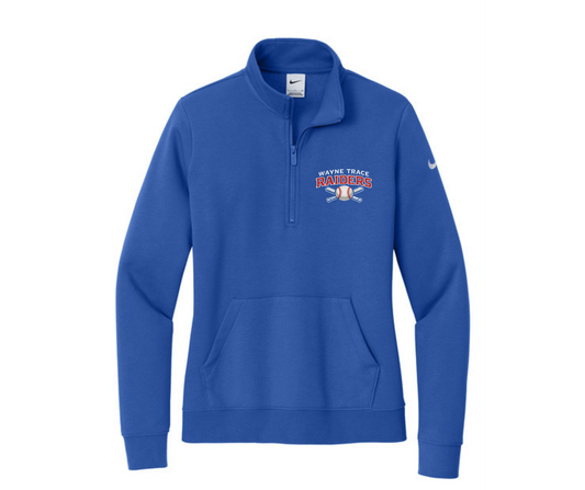 Baseball Womans Nike Embroidered 1/2 Zip