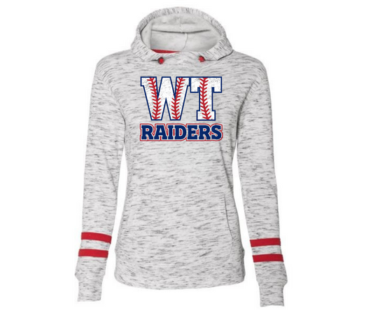 Fleece Striped-Sleeve Hooded Sweatshirt