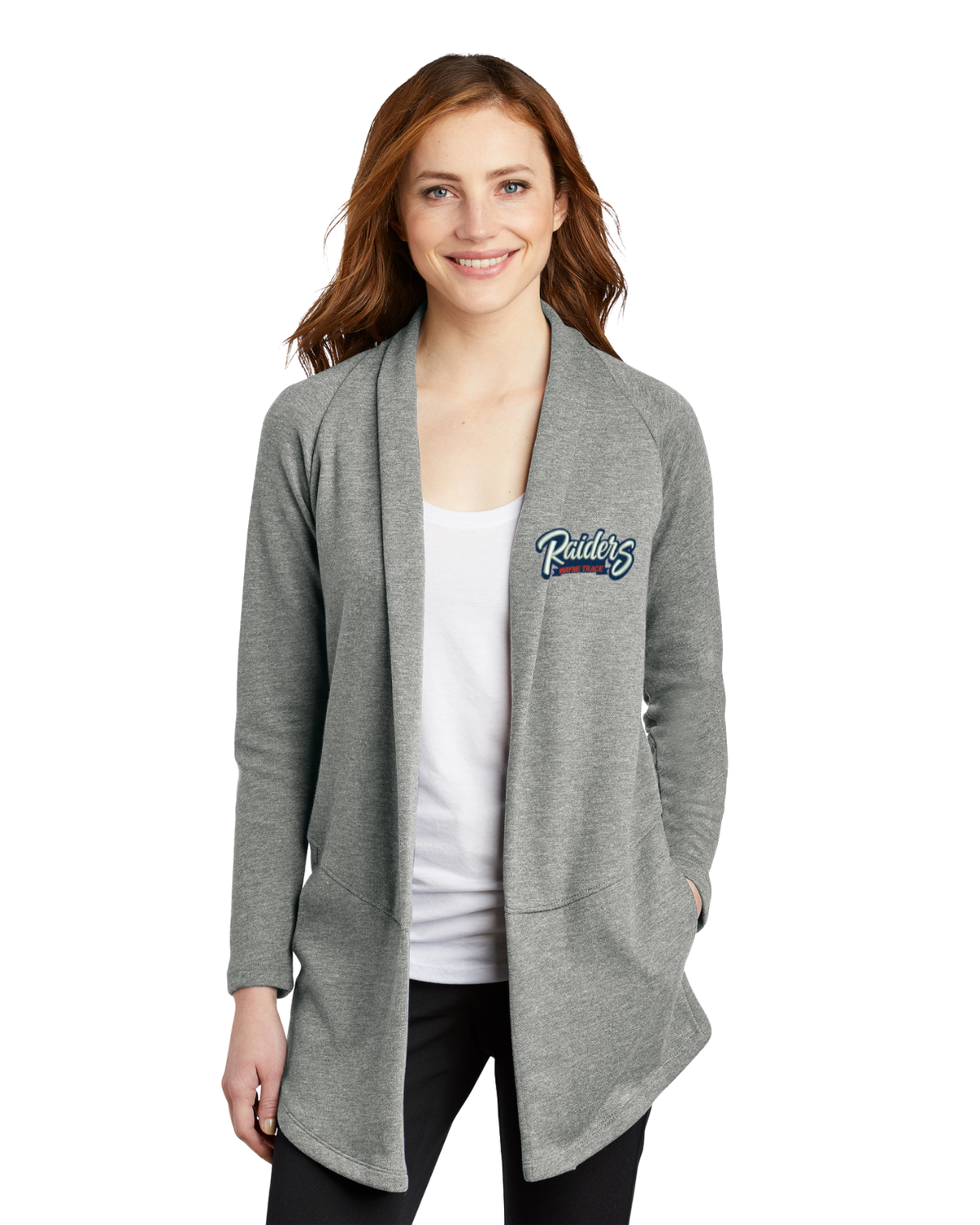 Raiders Embroidered Interlock Cardigan