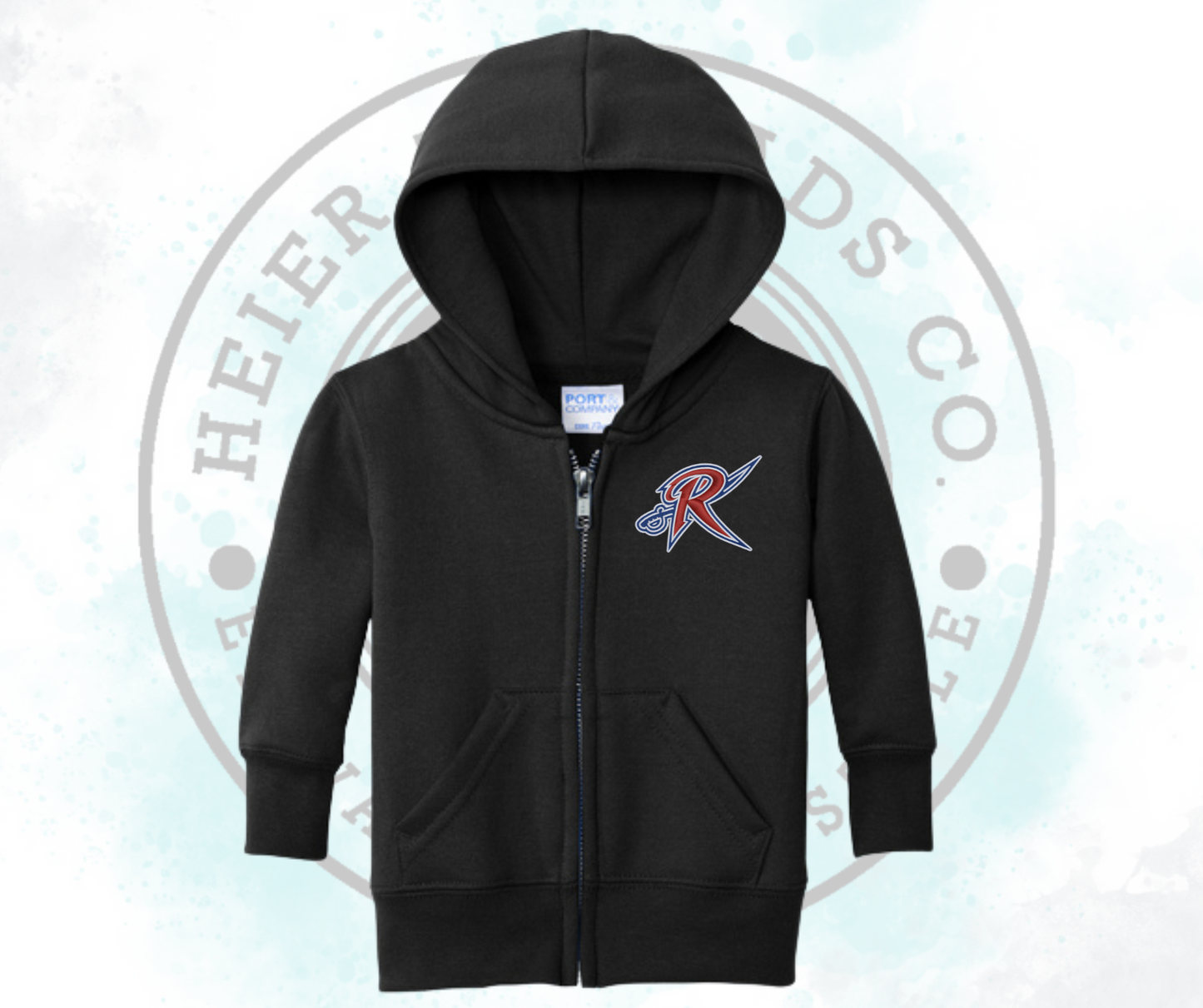 R with Sword Left Chest Baby/Toddler Zip-Up