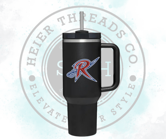 R with sword Cup Decal