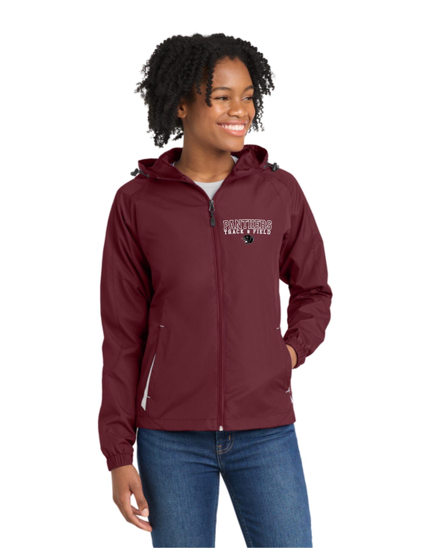 Sport-Tek® Women's Colorblock Hooded Raglan Jacket