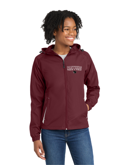 Sport-Tek® Women's Colorblock Hooded Raglan Jacket
