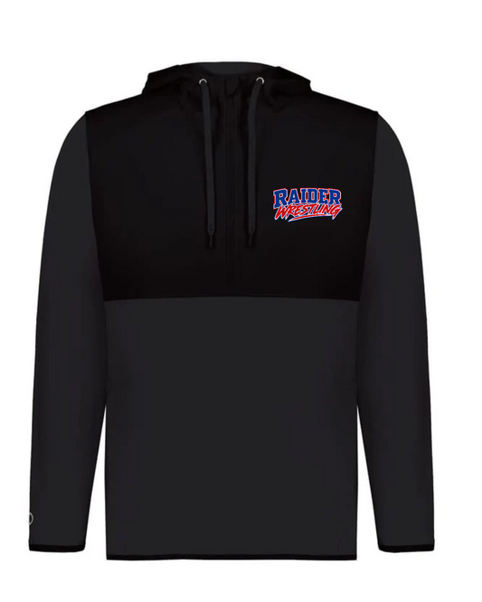Raider Wrestling Hooded Long Sleeve Quarter Zip Jacket