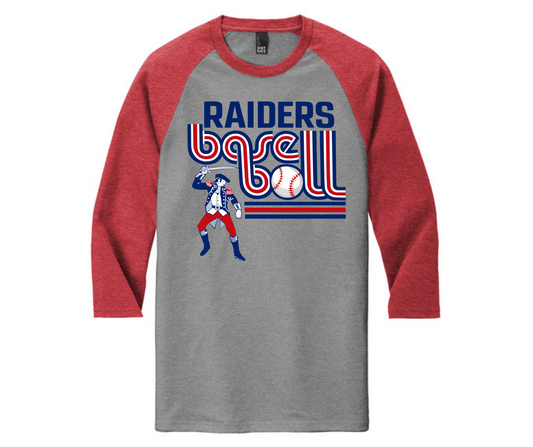 Raider Baseball 3/4 sleeve