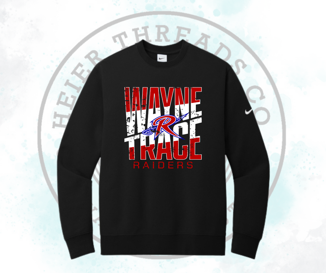 Wayne Trace Slant Nike Club Fleece Crew