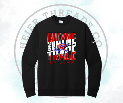 Wayne Trace Slant Nike Club Fleece Crew