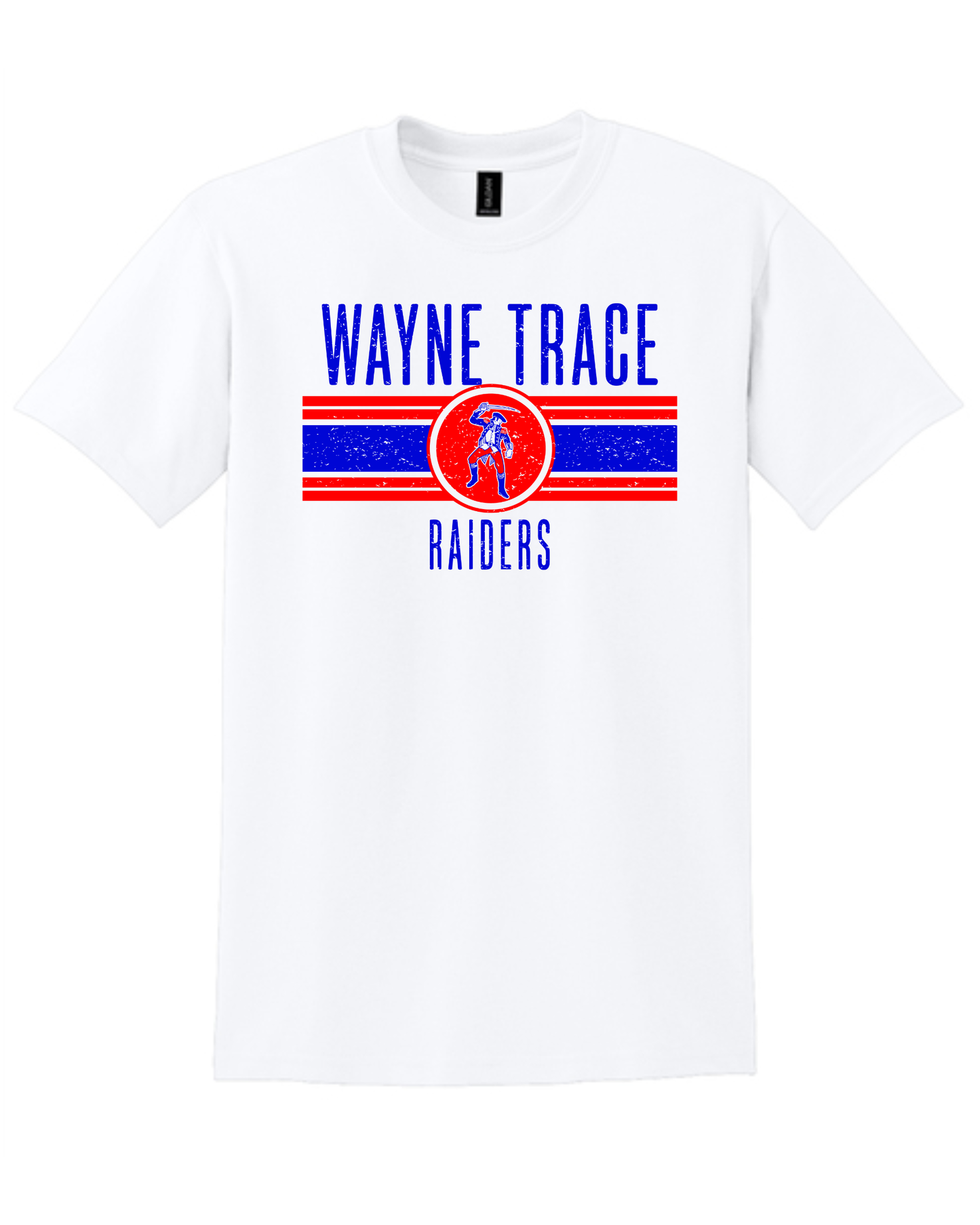 Wayne Trace Raiders Distressed White (All Options)