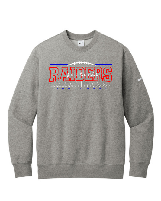 Raider Football Nike Club Crew Neck
