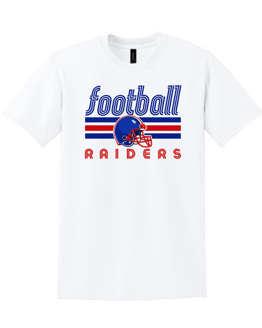 FRONT ONLY Raider Football White (All Options)