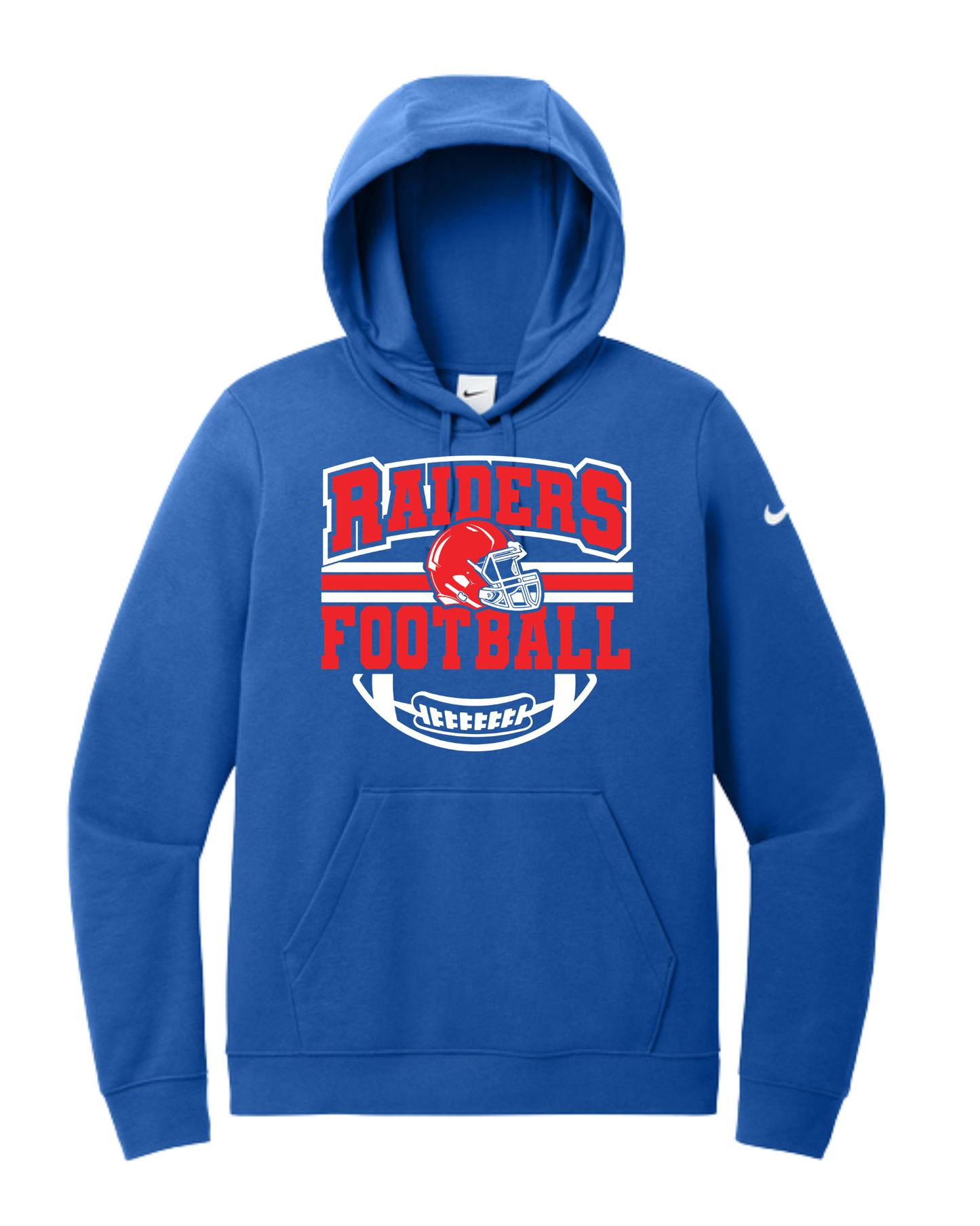 Football Helmet Raiders Nike Fleece Club Hoodie