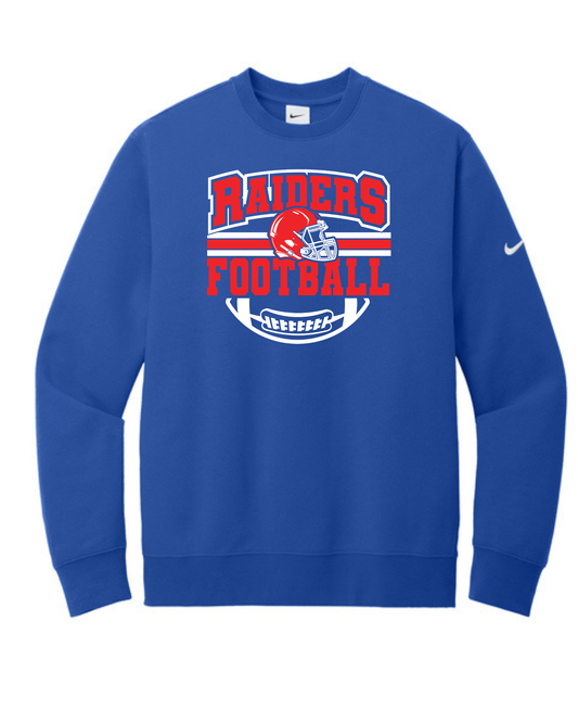 Football Helmet Raiders Nike Club Crew Neck