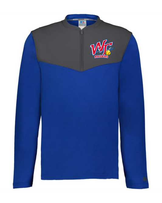 WT Sword Softball Embroidered Russel 1/4 zip