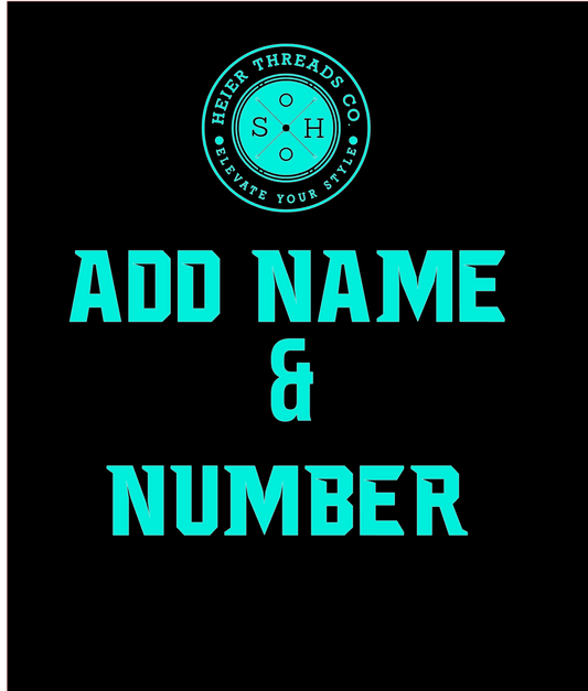 Add Name and Number to Back