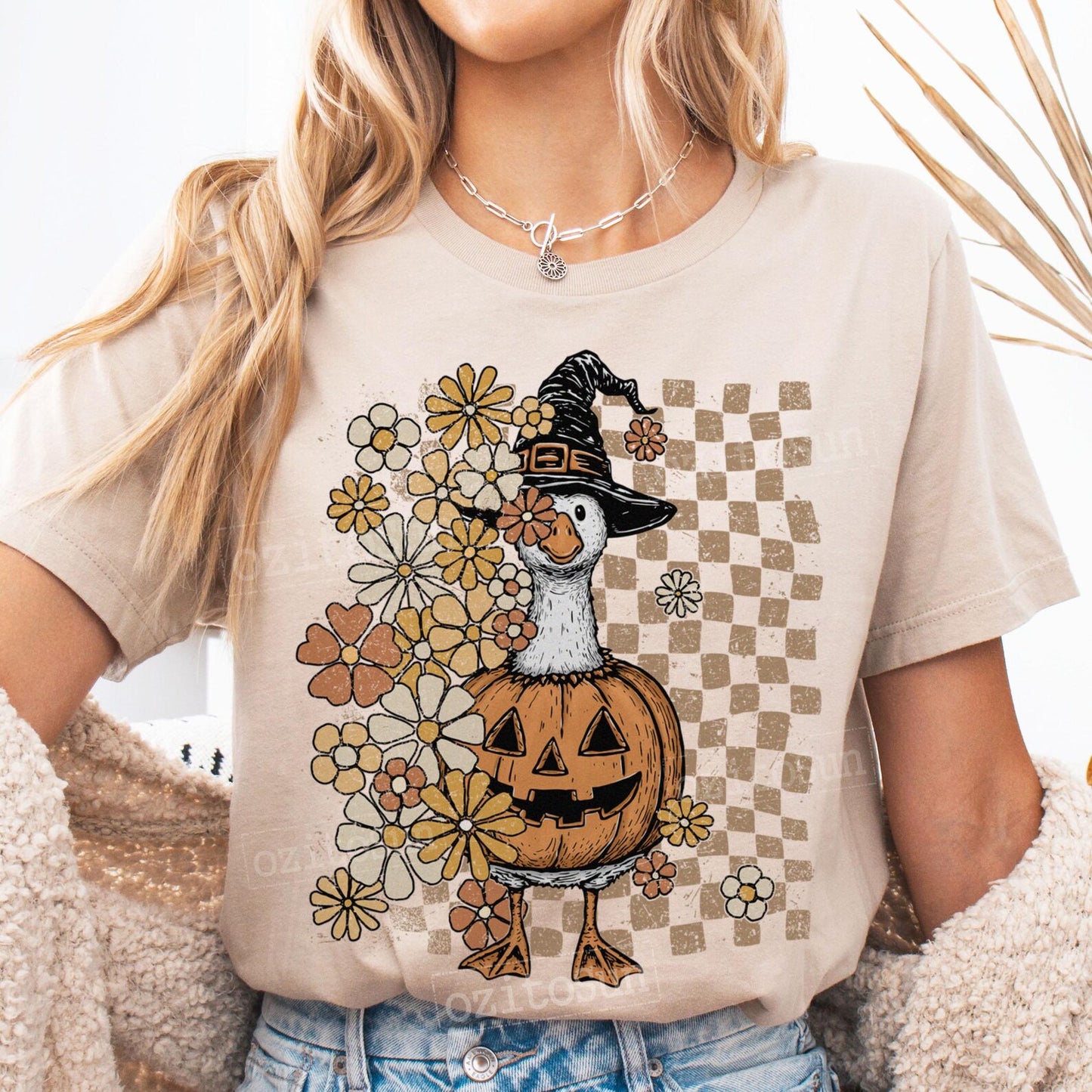 Goose Flowers and Pumpkin