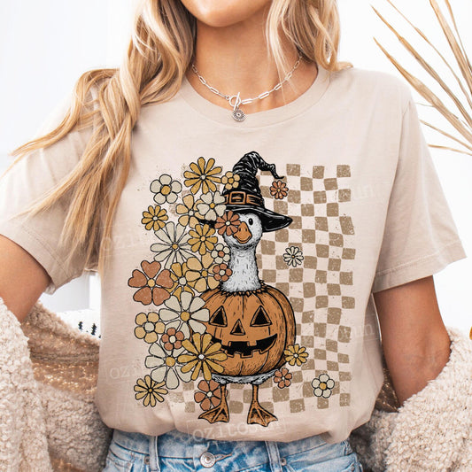 Goose Flowers and Pumpkin
