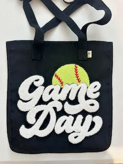 Game Day Softball Chenelle Patch Hemp Market Tote