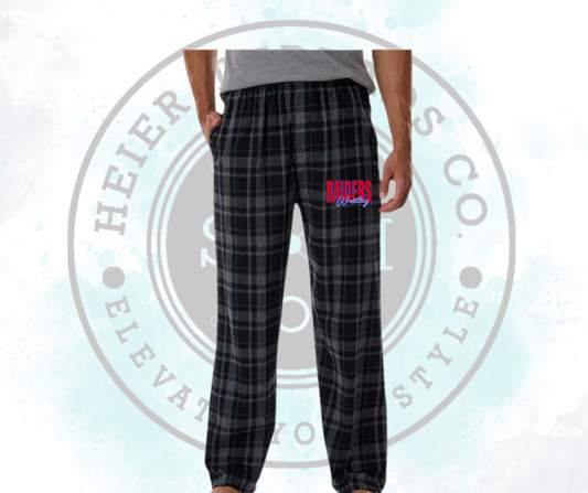 Raider Wrestling Flannel Pants with Pockets