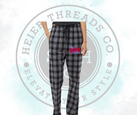 Lady Raider Wrestling Flannel Pants with Pockets